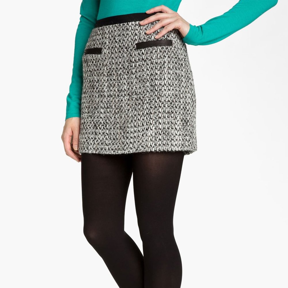 Rebecca Taylor Mixed Tweed Skirt main image 1